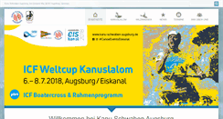 Desktop Screenshot of kanu-schwaben-augsburg.de