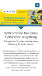 Mobile Screenshot of kanu-schwaben-augsburg.de
